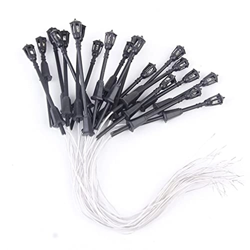 Model Railway Train Lamp Post - 20PCS 1:100 3V