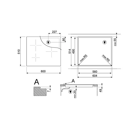 SI2M7643DW Induction hob