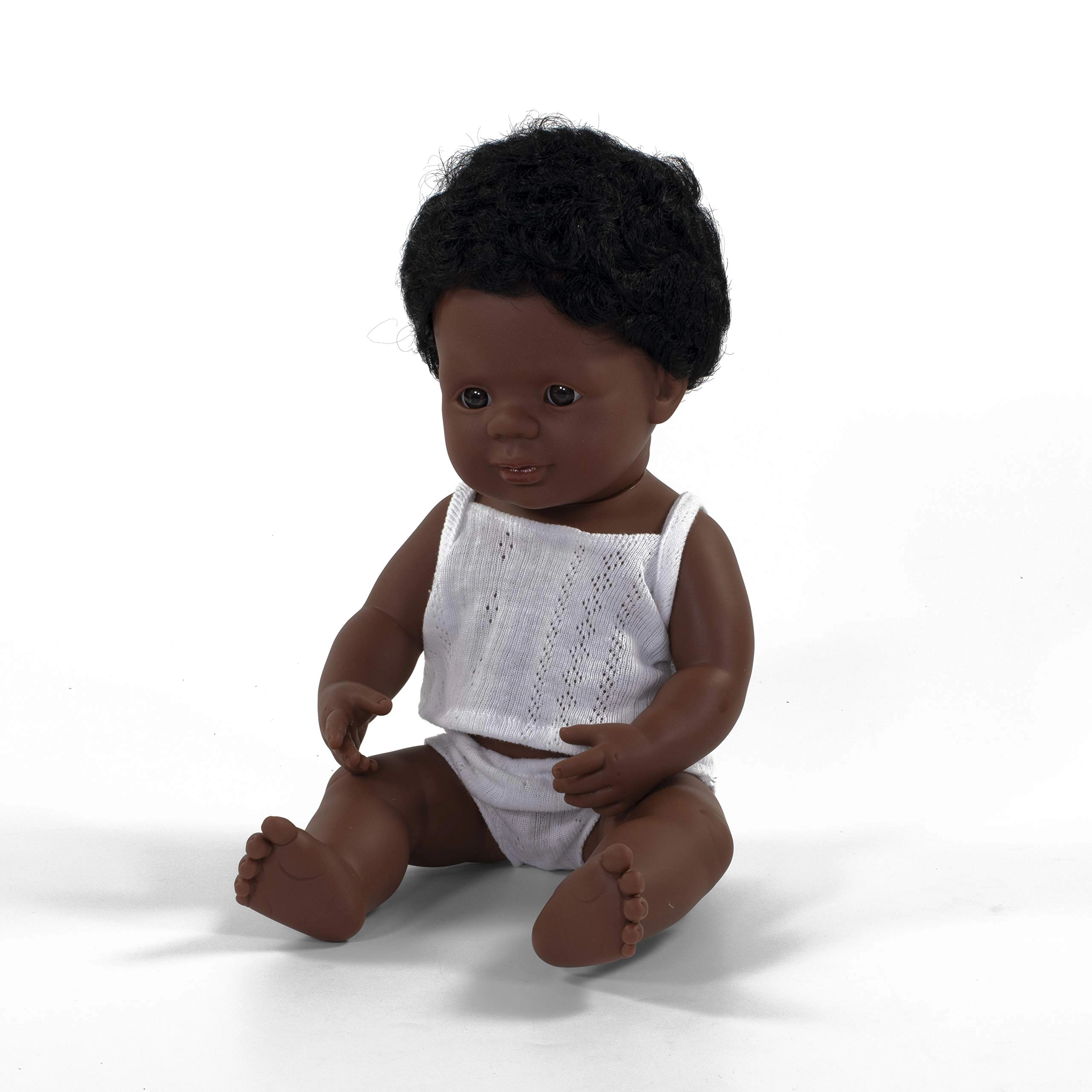 miniLAnD Baby Doll - 38 cm Vinyl African American boy