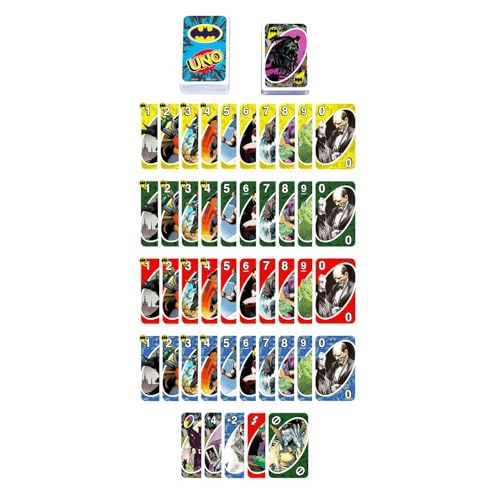 Batman UNO + Spiderman UNO - English 7 years and up