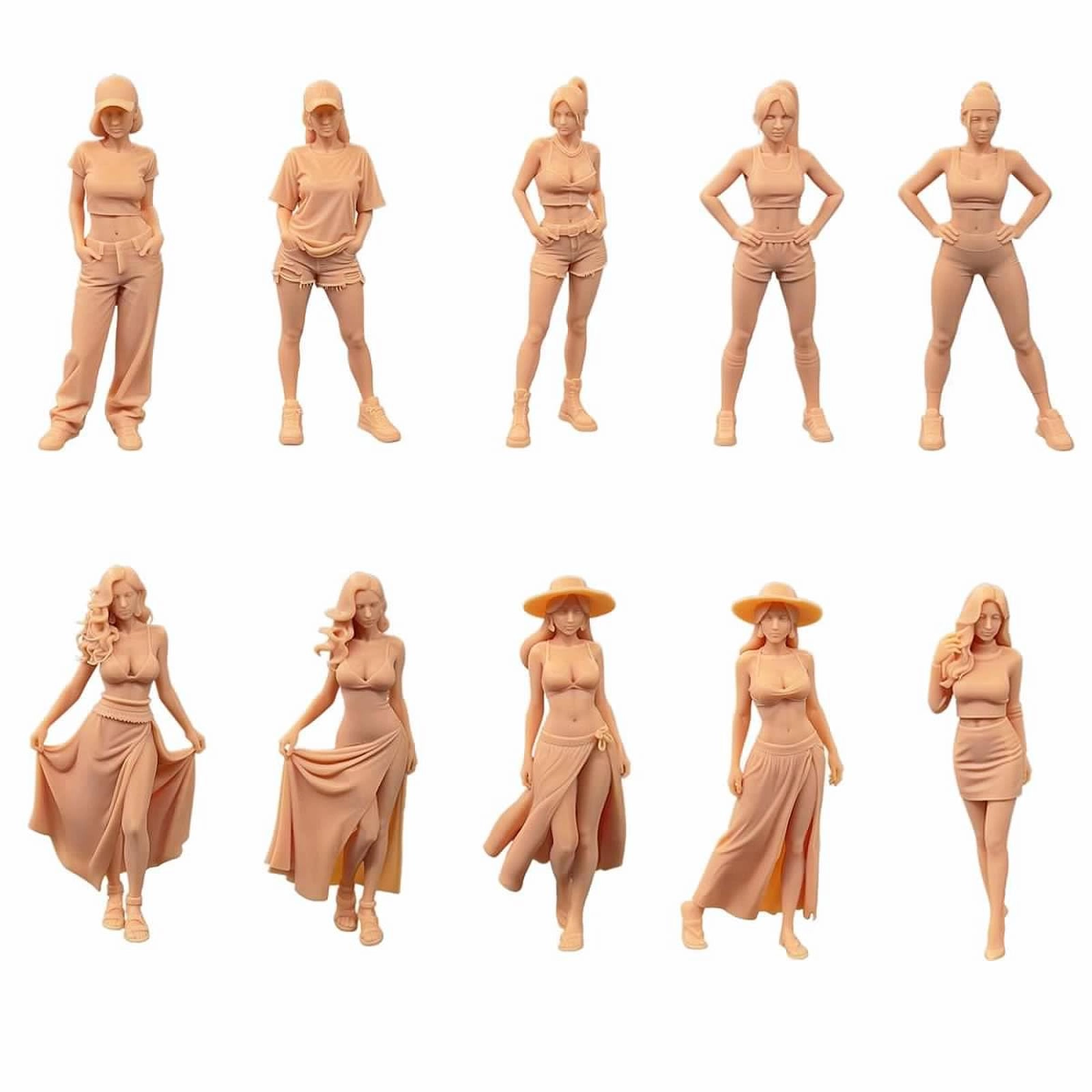 ZEDACAKAI Figurine - 10pcs 1/24