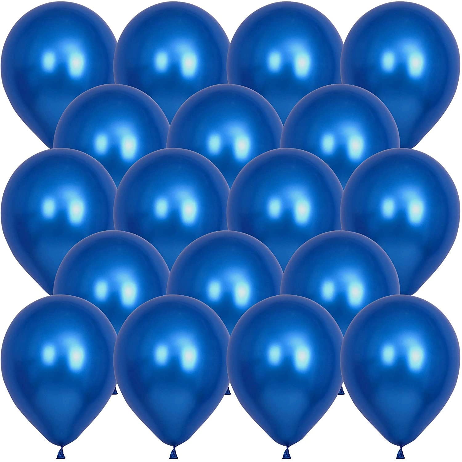Latex and Confetti Balloons Set - 50-Pieces Birthday