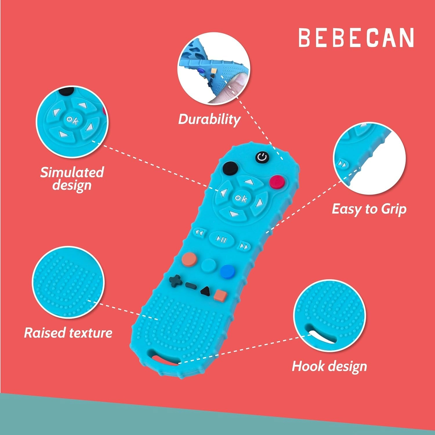 Remote Teether - Silicone