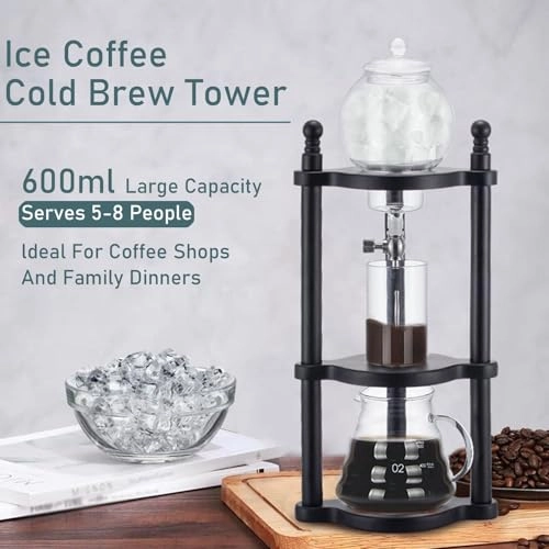 Cold Brew Drip Coffee Maker - 800ml High Borosilicate Glass