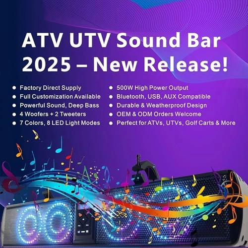 UTV Sound Bar - 4-inch Surround