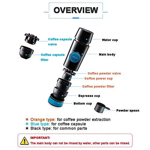Hand-held Car Coffee Machine - 5 Cups Espresso