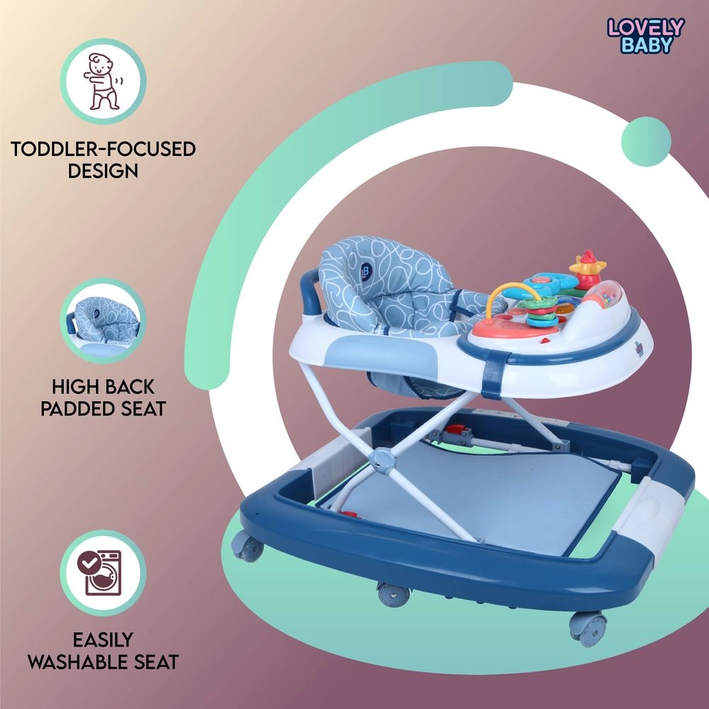 Cosmic Baby Walker - Foldable High back padded seat