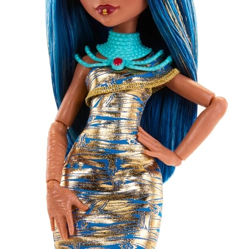 Cleo De Nile Doll - 11 points of articulation Gold Dress Ages 4+