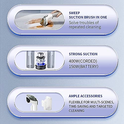 Portable Carpet Cleaner - Integrated suction and washing 300W