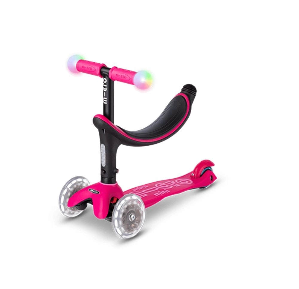 Mini 2Grow Deluxe Magic 3-Wheel Kick Scooter – 120/85mm LED