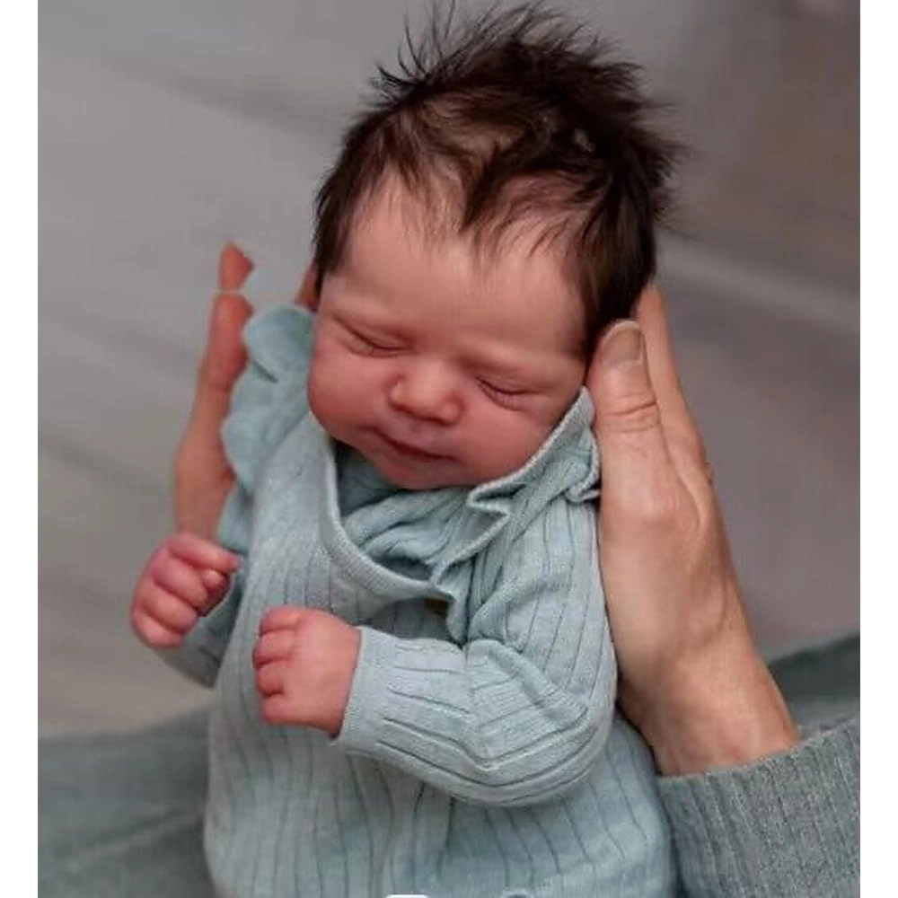 Reborn Baby Doll - 18 inch Soft Cloth Body Hand Rooted Hair Ages 3+