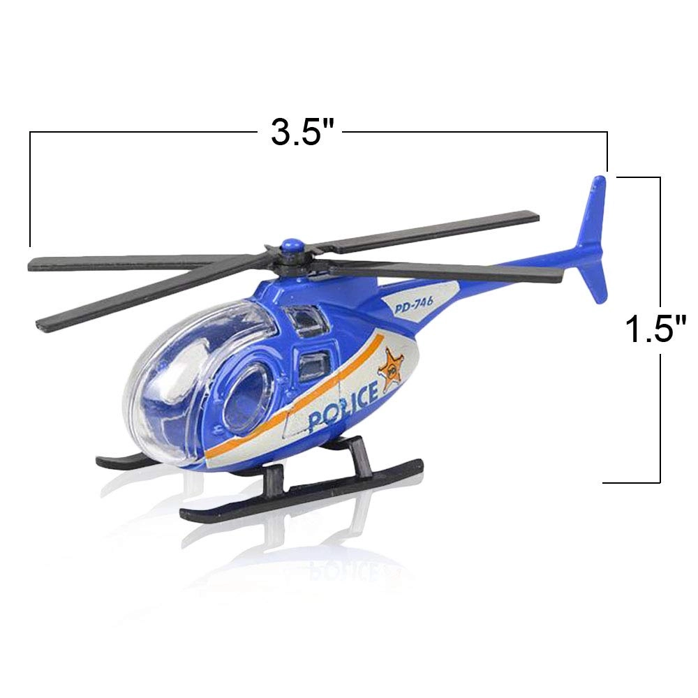 Diecast Helicopter - 4pcs