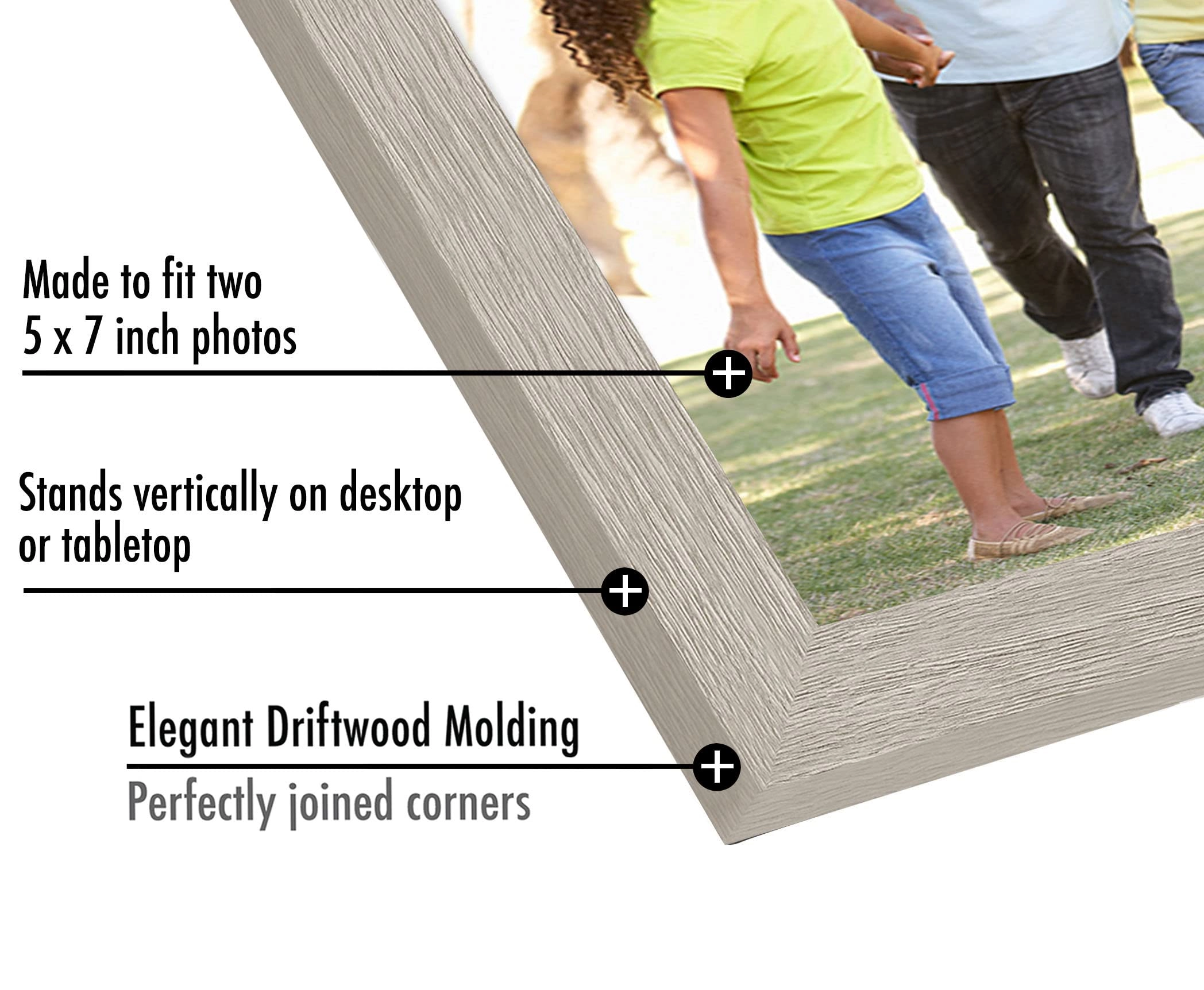 Hinged Picture Frame - 5x7 Two Displays