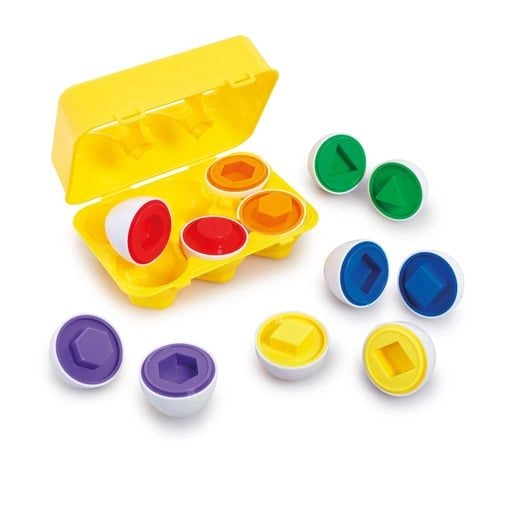 Little Lot Shape Sorting Eggs - 3 years+ 6 pieces