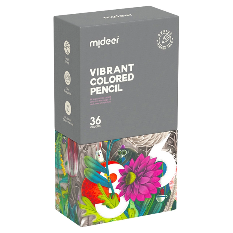 Vibrant Coloring Pencils - 36 pcs