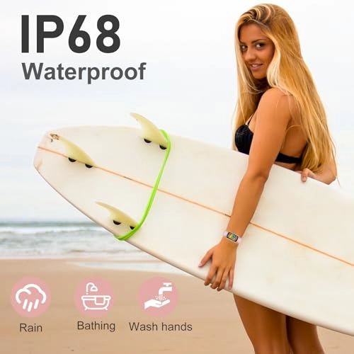 Fitness Tracker - 24/7 Heart Rate Blood Oxygen 1.47'' Waterproof