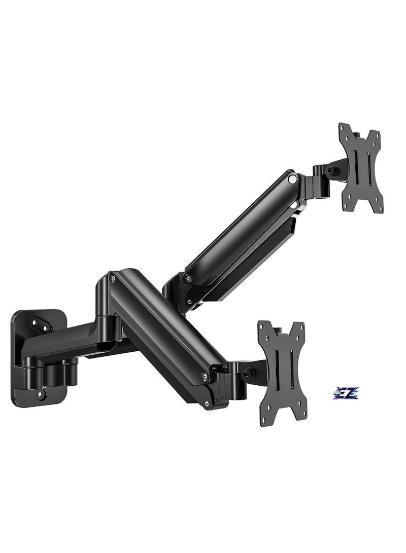 Dual Monitor Wall Mount - 2 Monitors 17-32 Inch VESA 75x75/100x100mm