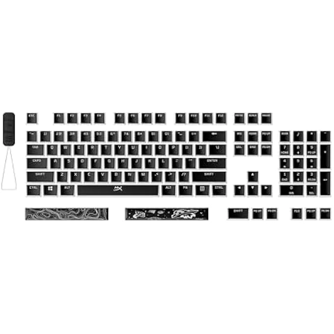 rayihni PUDDING KEYCAPS 2 - 112 KEYS PBT BLACK