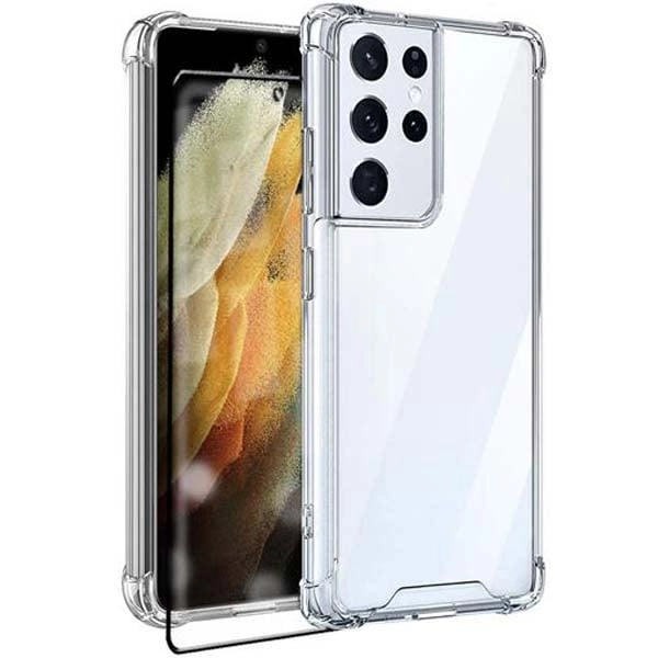 Case Clear With Screen Protector for Galaxy S23 Ultra