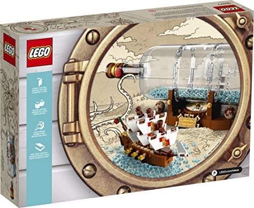 Ship in a Bottle (21313) - 962 Pieces + 3 In 1 Design Stylus - 64GB + Non Woven Fabric Drawstring Bag - 11.81" x 11.81"