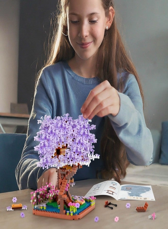 Cherry Blossom Bonsai Tree - Micro Building Set