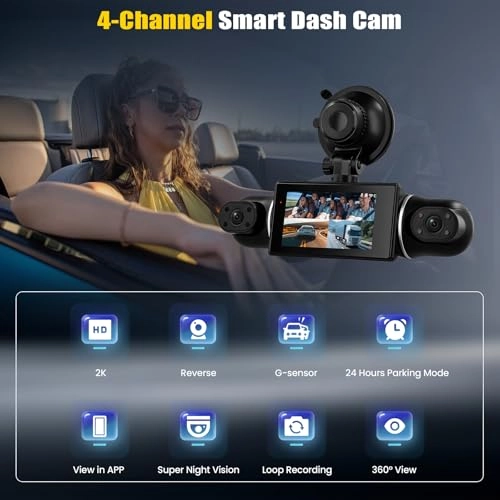 2K 360° Dashcam - 2K+3*1080P