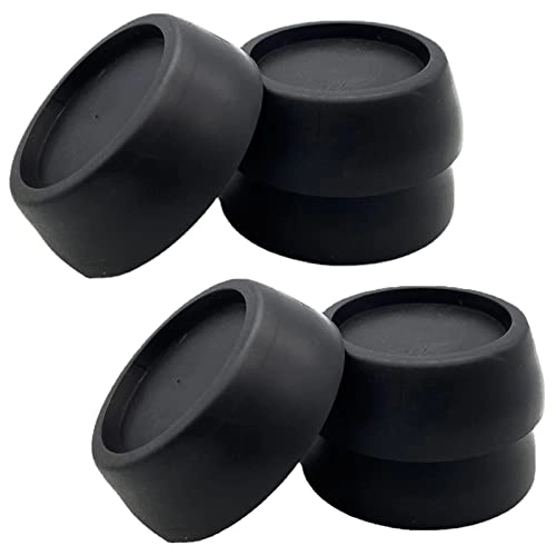 Washing Machine Foot Pad - 5 Pcs Anti-Vibration Black