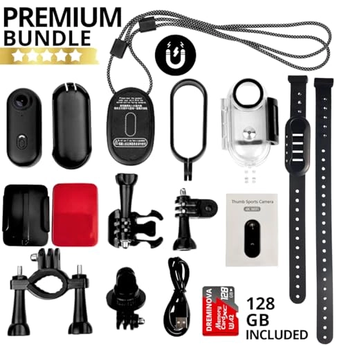 Thumb Action camera - 128GB 4K 30FPS