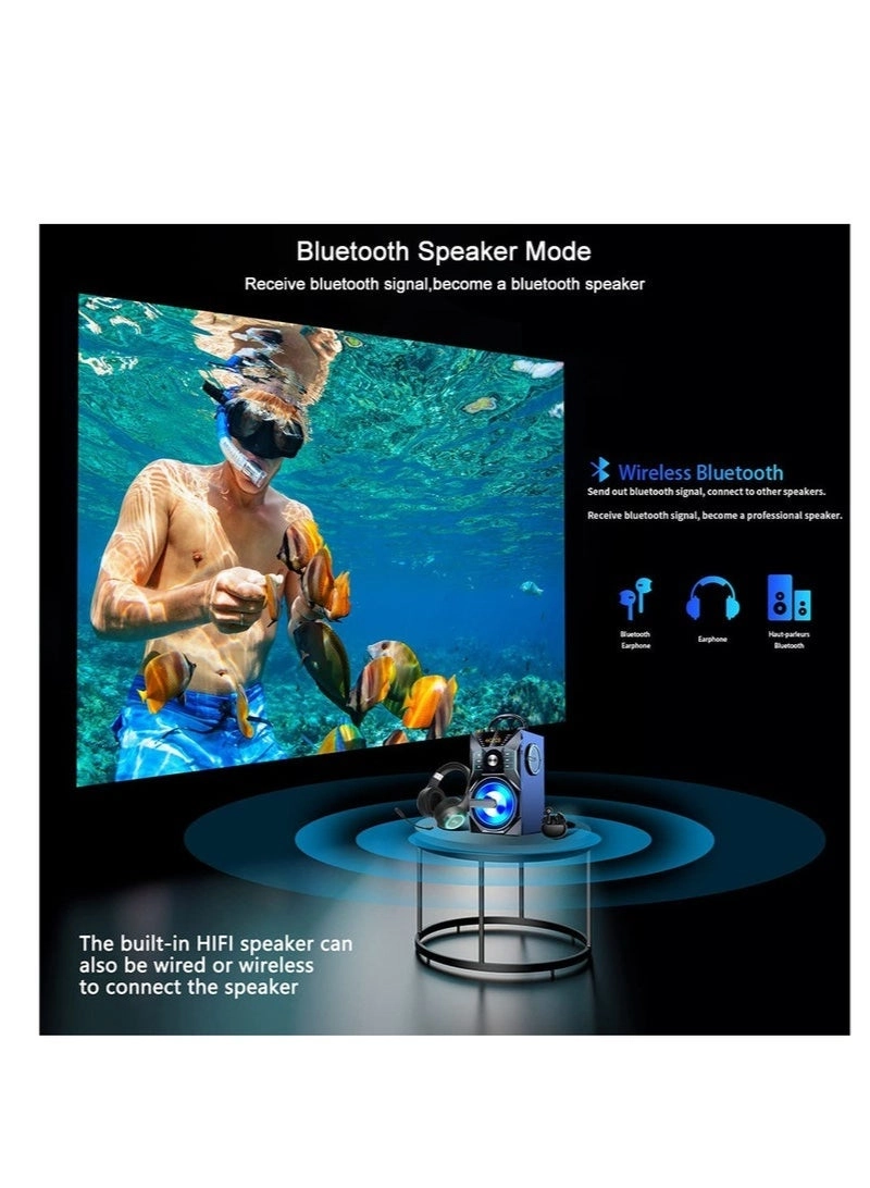 Upgrade Portable Projector 400ANSI 1080P