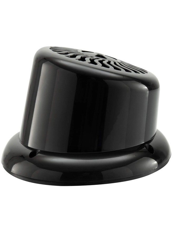 RV Flush Mount Speaker - 5.25" Black Wavy Blue LED Waterproof Pack