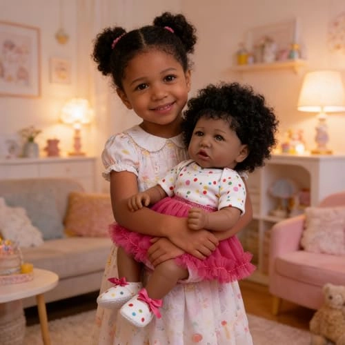 Reborn Baby Doll - 20- Inch African American Ages 3+