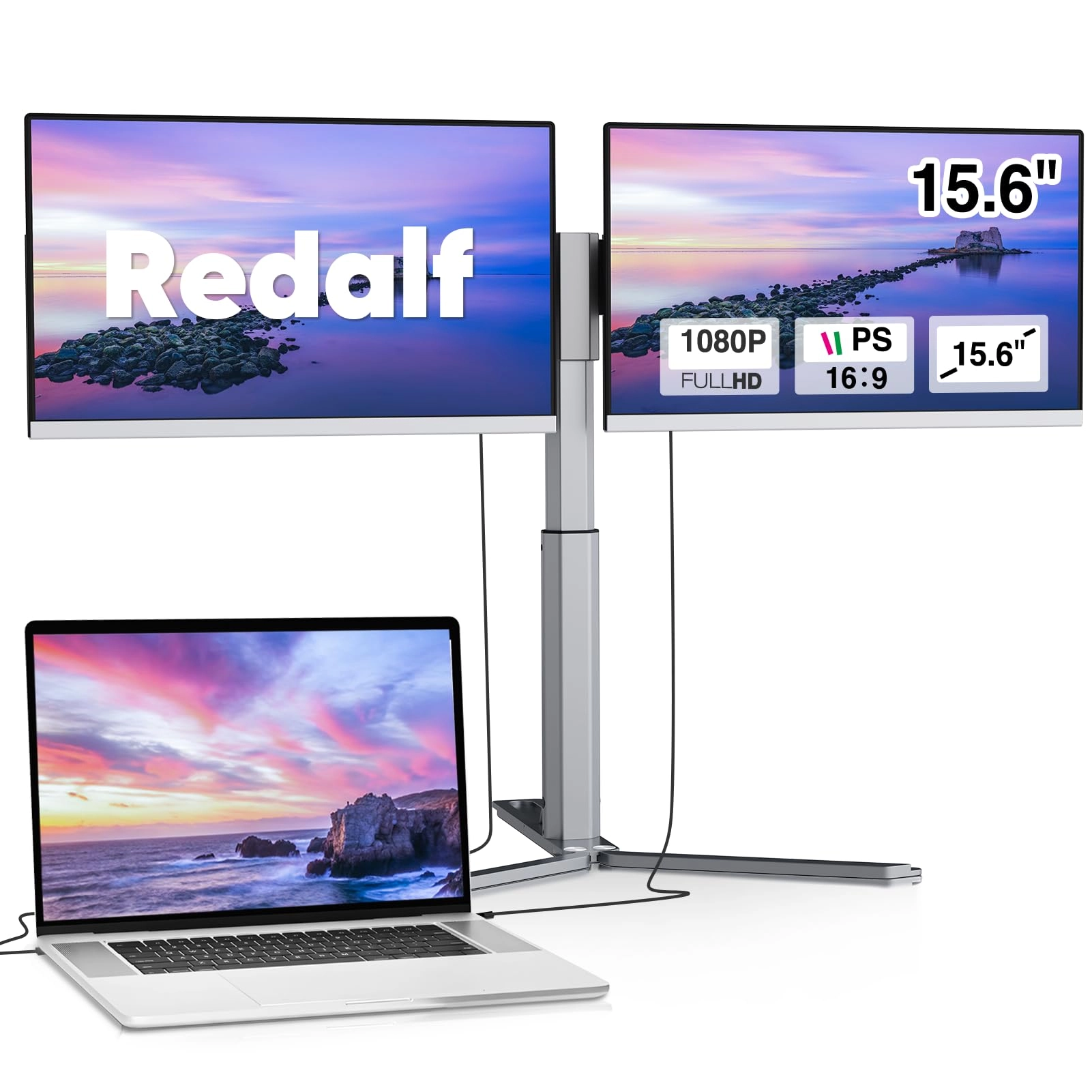 Redalf Laptop Screen Extender - 1920x1080 15.6 Inches