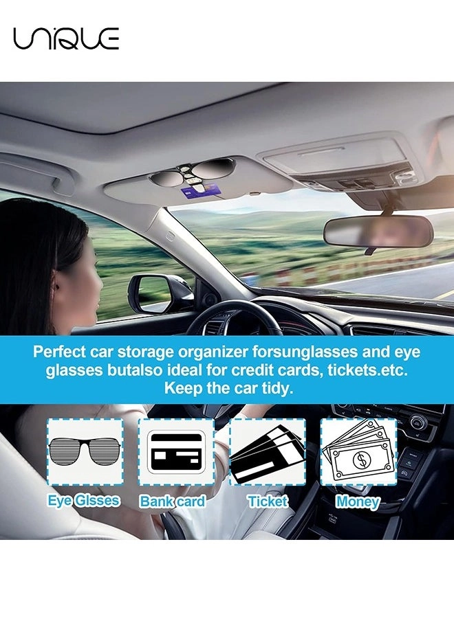 Car Glasses Organizer - 2PCS White