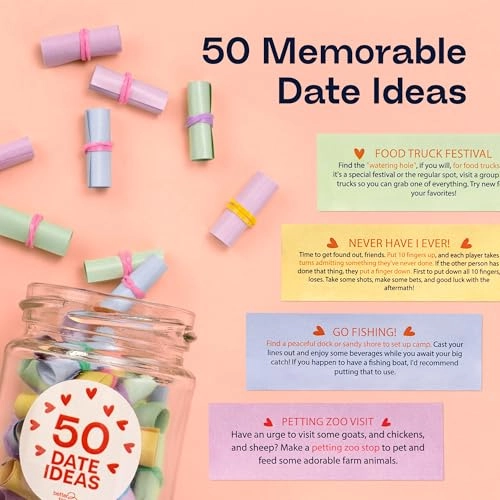 50 Scrolls Jar Date Ideas for Couples - Teen 1 piece