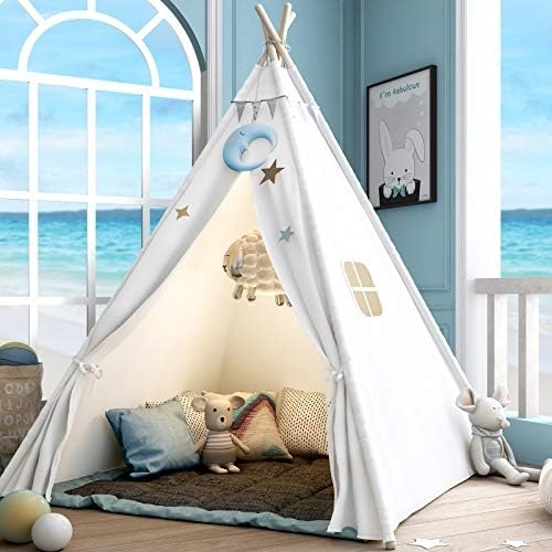 Sumerice Teepee Play Tent - Foldable Carry Case