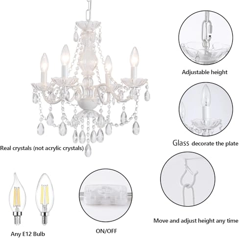 Crystal Pink Chandelier