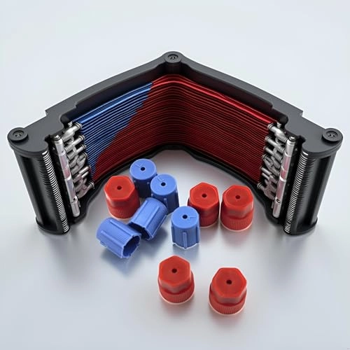 R134a Air Conditioning Charging Port Caps - 10 Pcs 13mm and 16mm High and Low Side