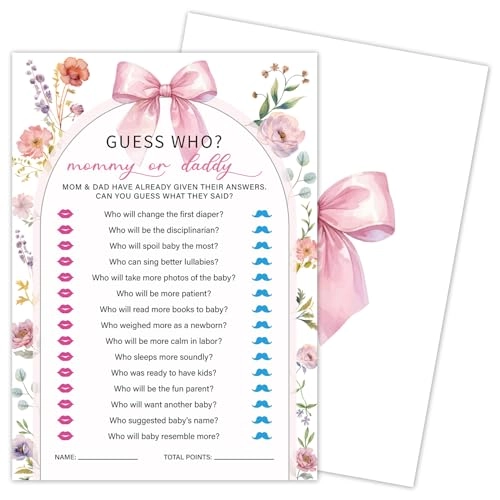 Guess Who Mommy or Daddy Game - Adult 30