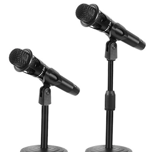 Desktop Microphone Stand - 2pcs Adjustable Tabletop