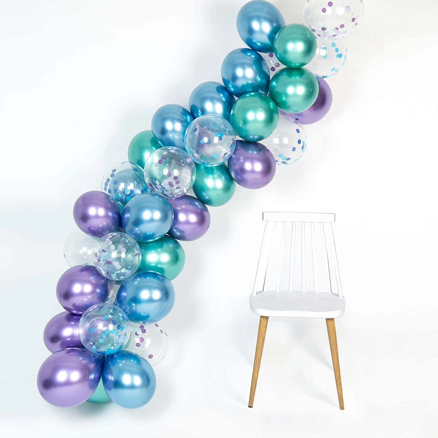 Party Time Trading LLC Balloon Arch Decoration Set - 47-Pieces Birthday Party Bridal Shower Proposal Wedding