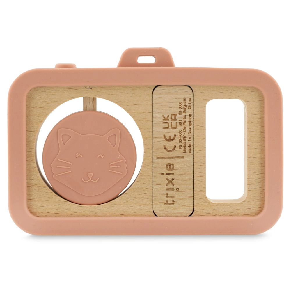 Wooden Silicone Baby Camera - Suitable for 6 months & above Mrs. Cat