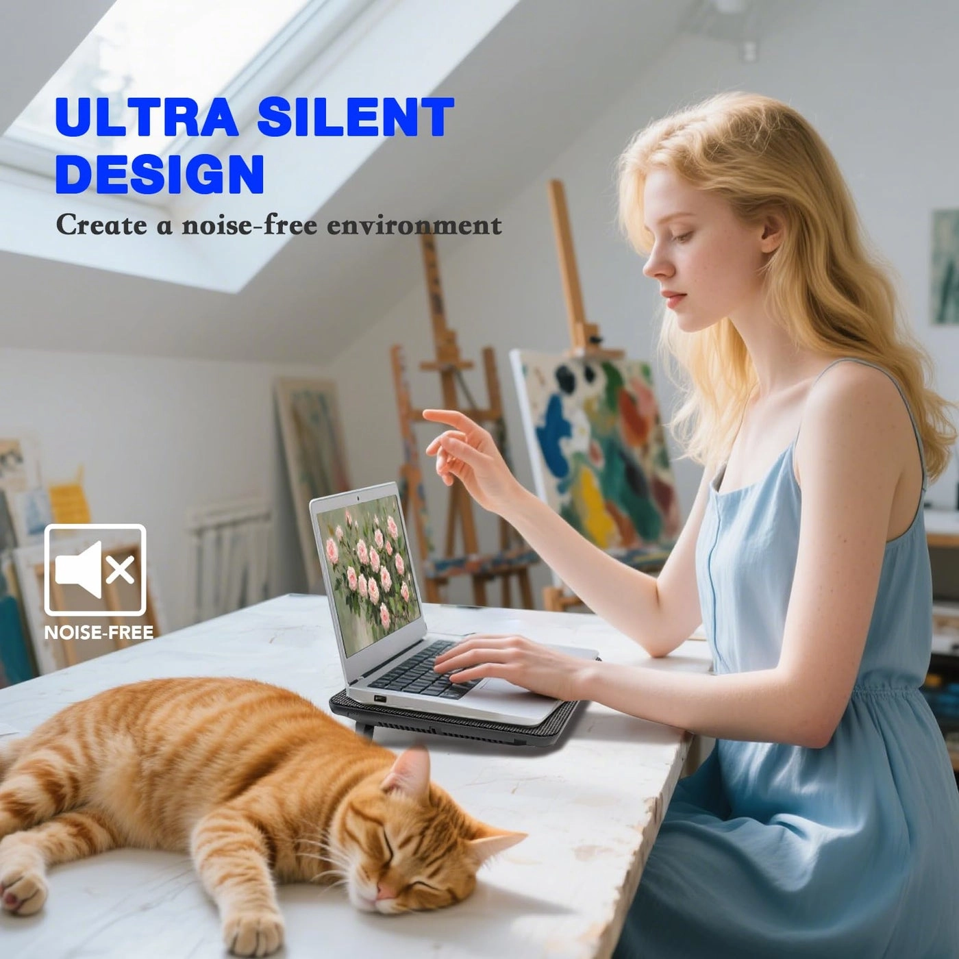 USB Powered Laptop Cooler - 2 pcs 160mm 11-17 Inch