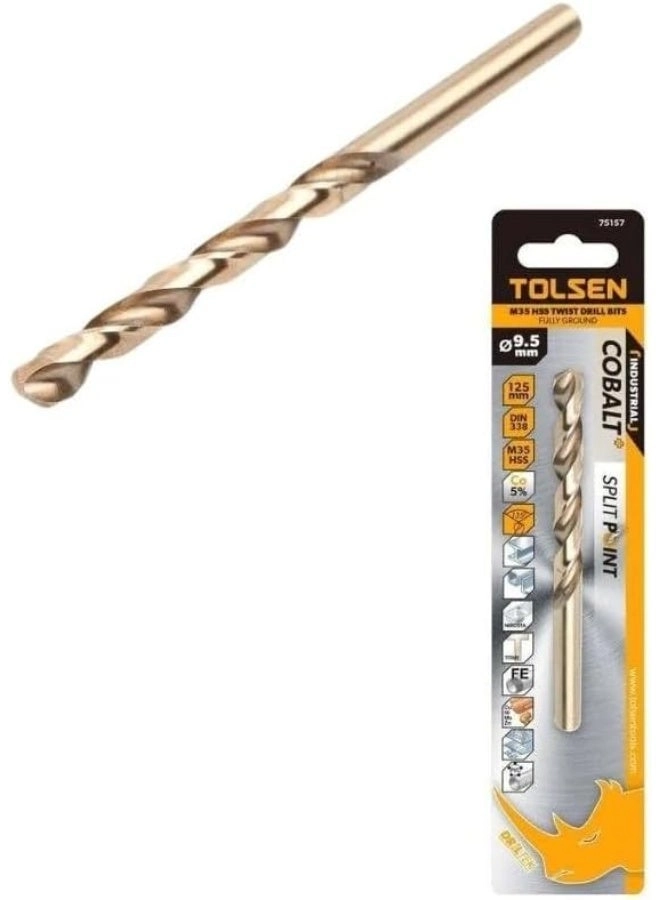 CO5% HSS TWIST DRILL BITS - Steel 15.0mm