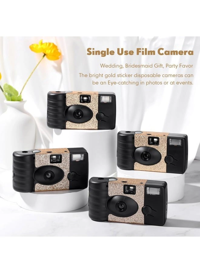 Disposable Film Camera - 4 Pcs Flash 27 Exposure 34mm
