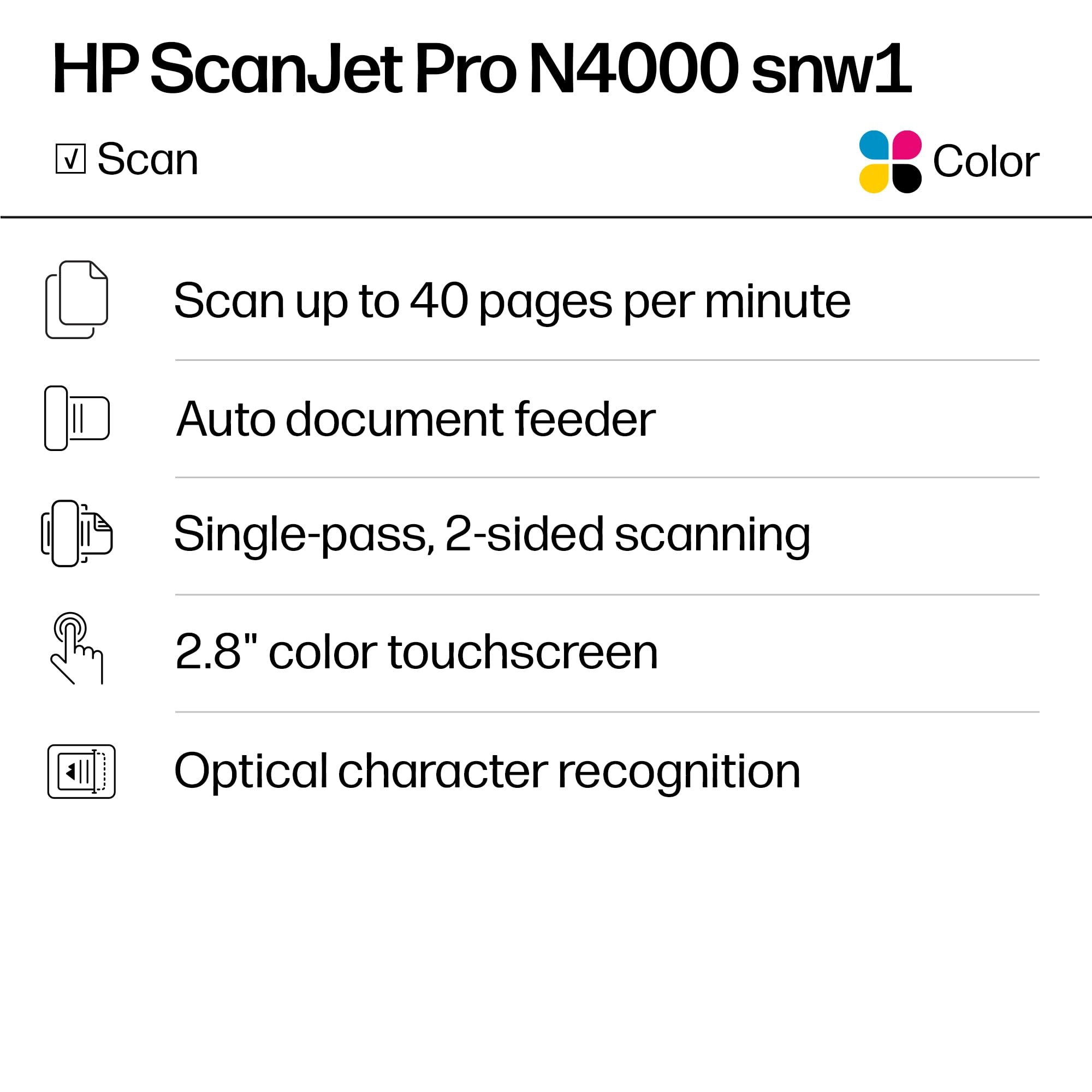 ScanJet Pro N4000 snw1 - Wireless