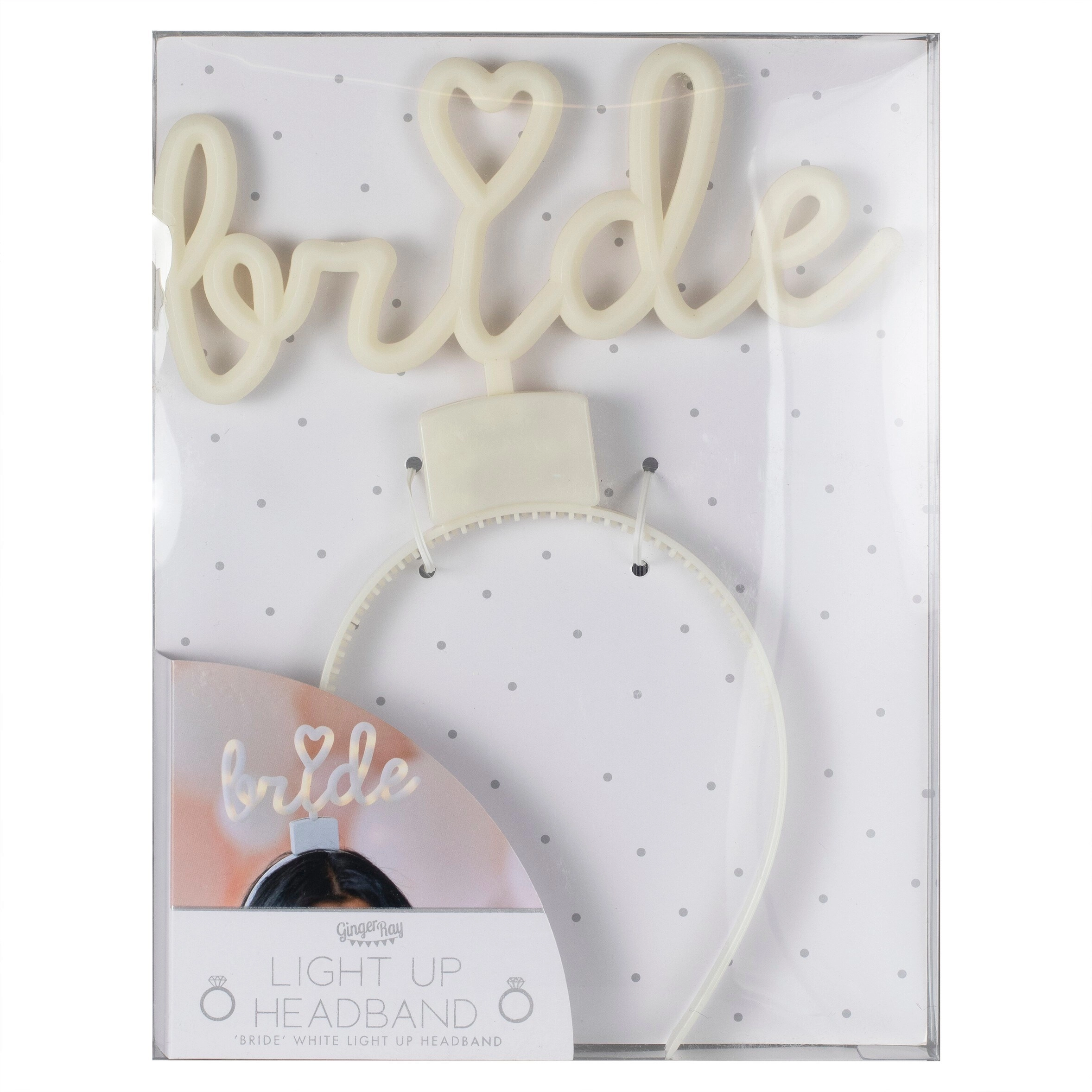 Light Up Bride Headband - 8cm (H) x 19cm (W) 1