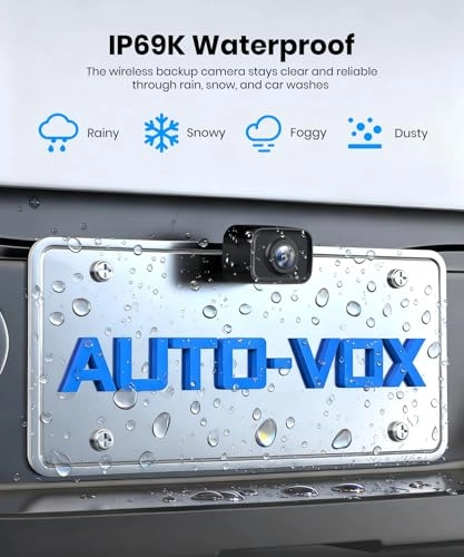 Dual Camera Car Reversing Camera System - Night Vision Wireless 1080p