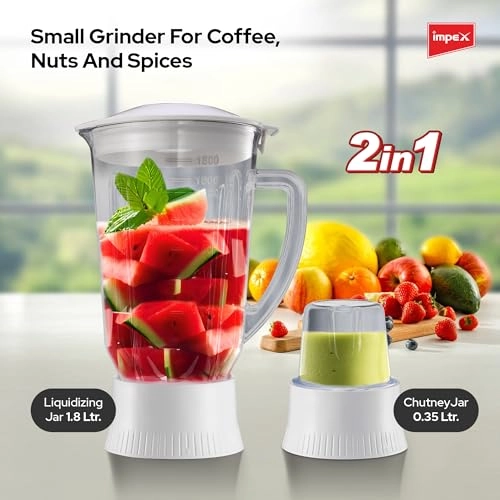 BL 3509 - 2 in 1 Blender & Grinder 2-Speed Control with Pulse Motor Overheat Protection