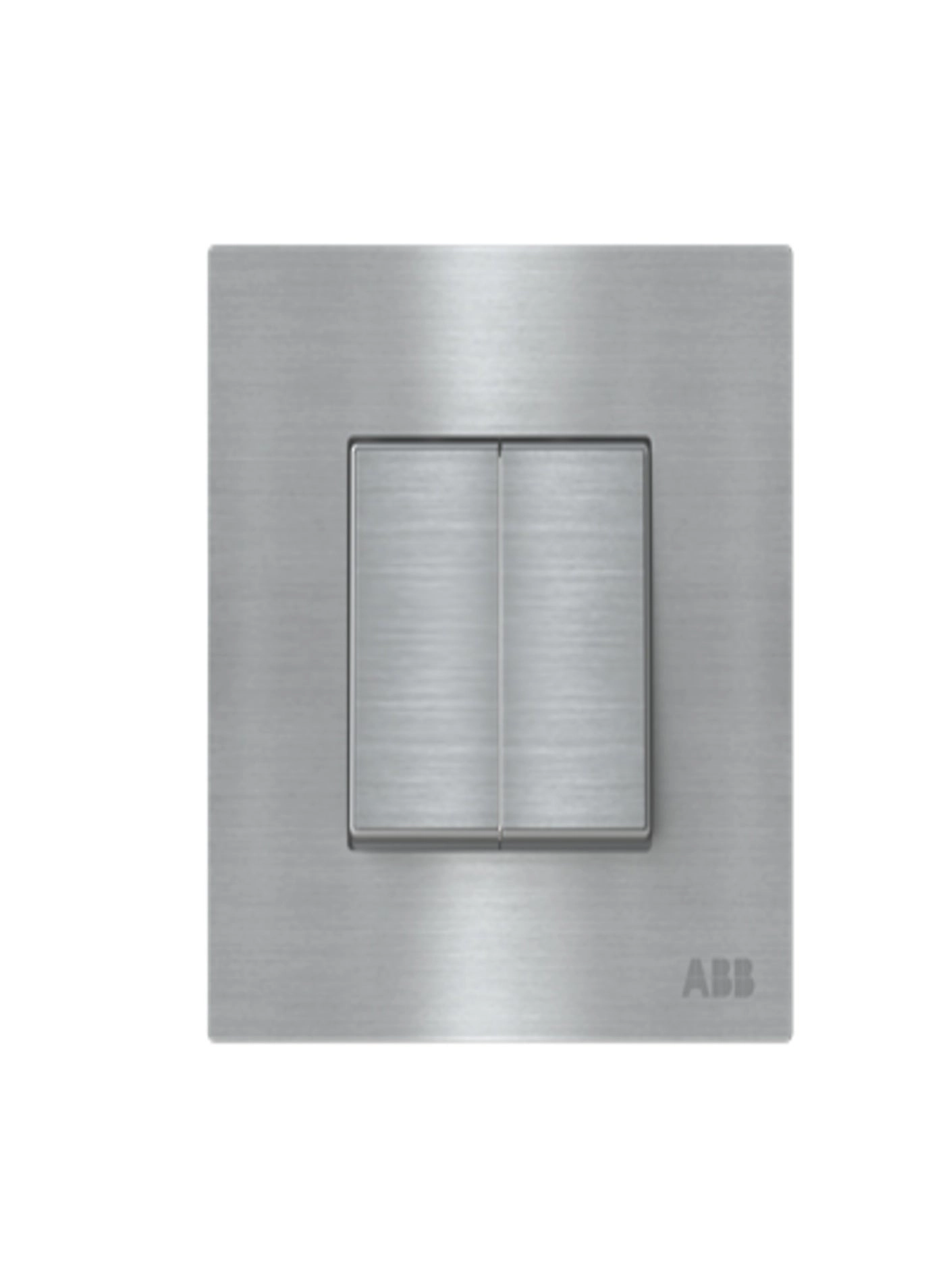 ABB Switch 1-way 2-gang - Rocker/button 1-pole