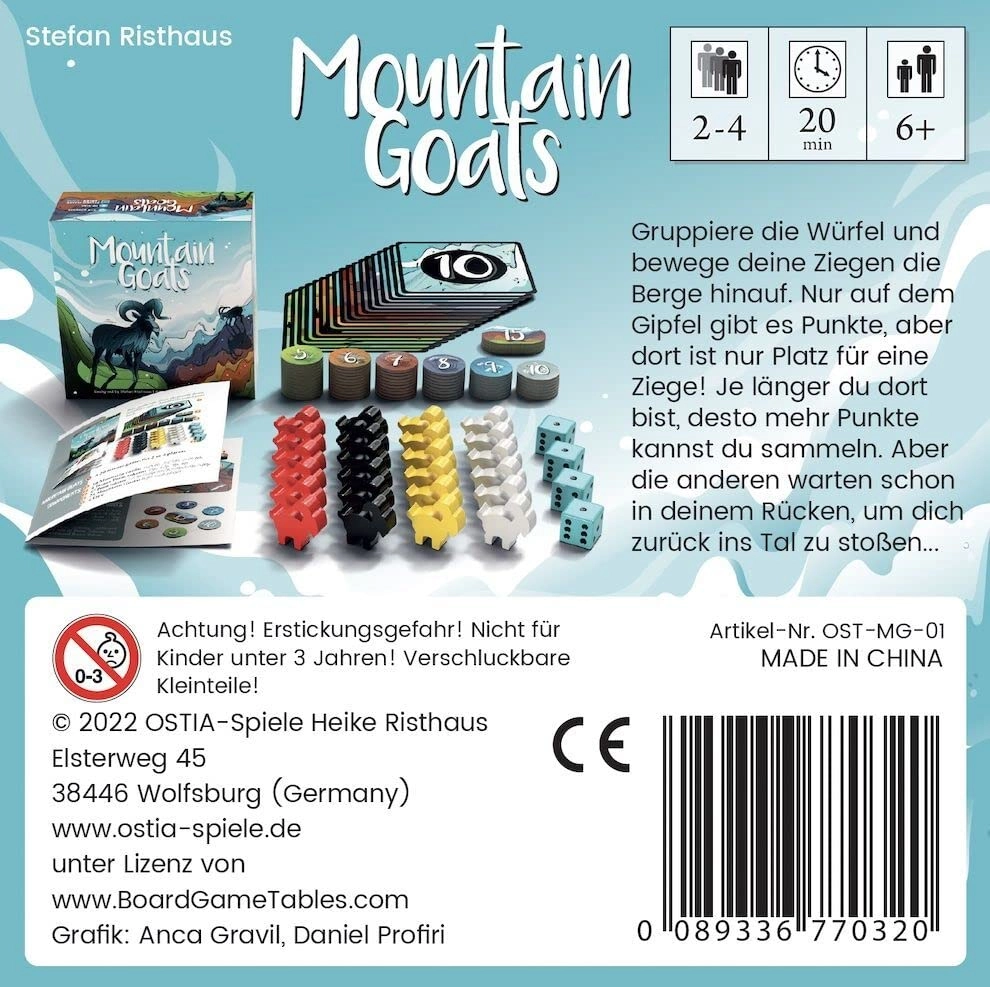 Mountain Goats - 6 years and up